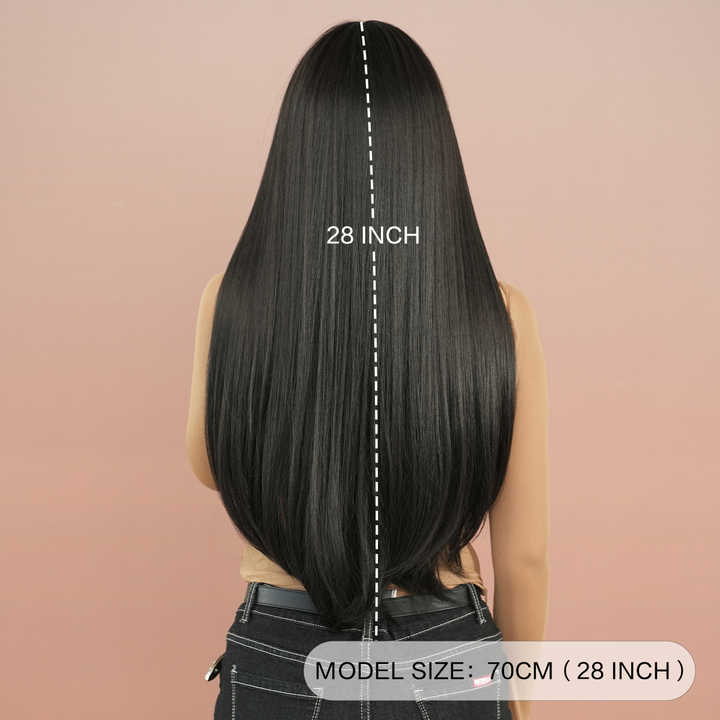 30 32 Inch Glueless Lace Front Wig Human Hair 13x6 HD Lace Front Wig Hair Keratin Alignment Wig Black Women's Wigs
