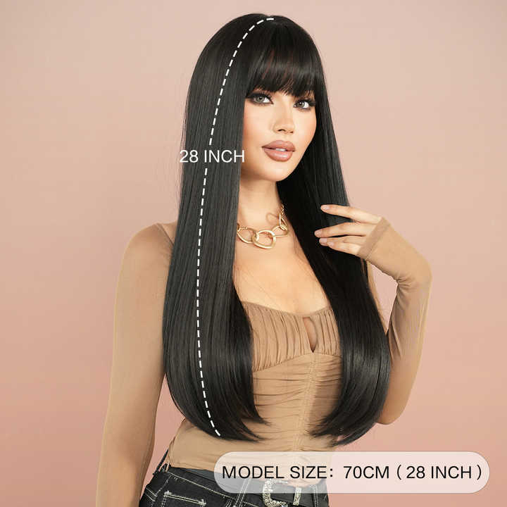 30 32 Inch Glueless Lace Front Wig Human Hair 13x6 HD Lace Front Wig Hair Keratin Alignment Wig Black Women's Wigs