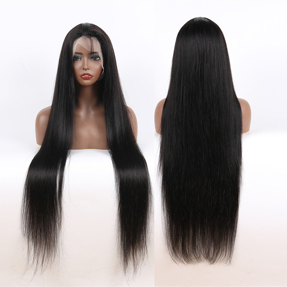 Human hair water wave curly lace front wig, HD lace front human hair wig, black women full lace creative wig
