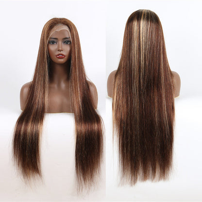 Human hair water wave curly lace front wig, HD lace front human hair wig, black women full lace creative wig